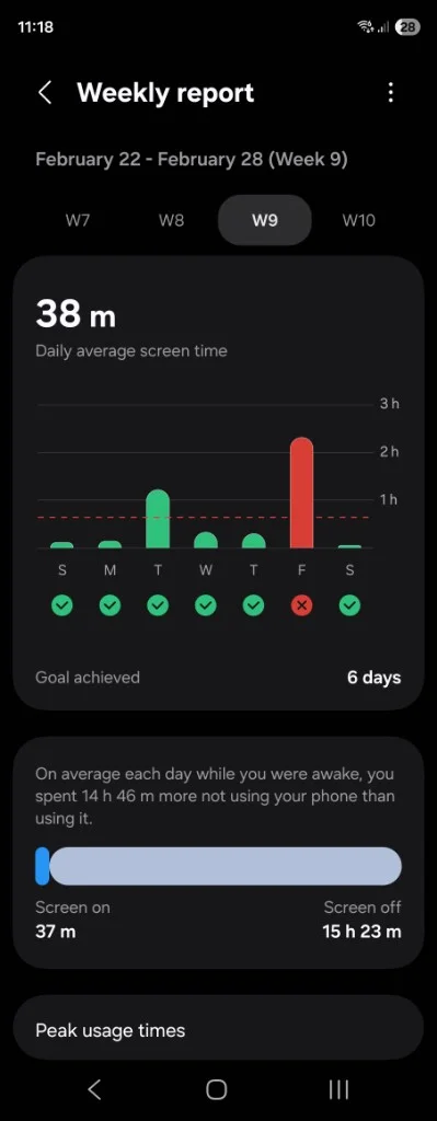 Semana 9 — 38 m