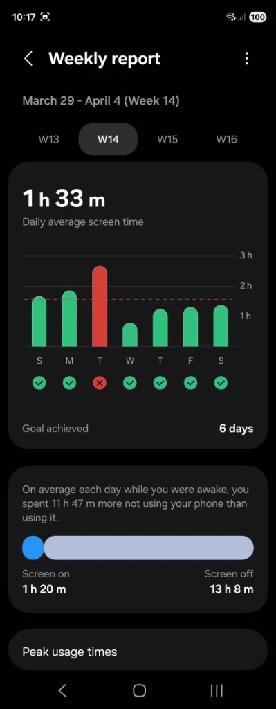 Semana 14 — 1 h 33 m