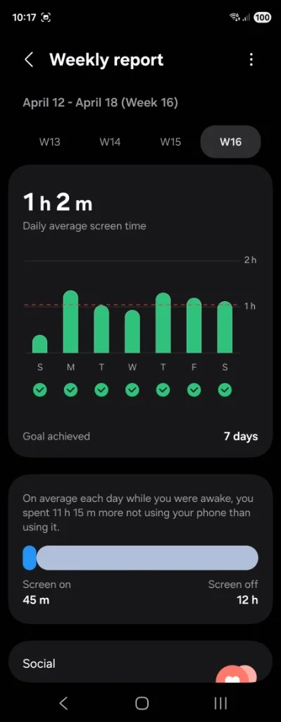 Semana 16 — 1 h 2 m
