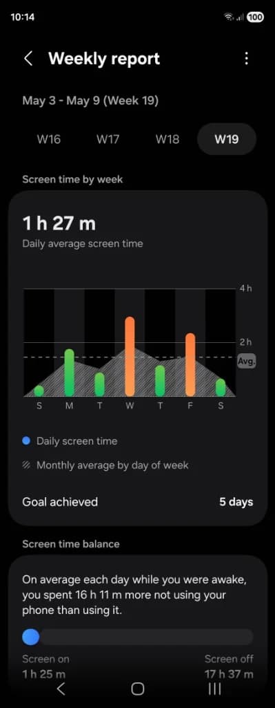 Semana 19 — 1 h 27 m