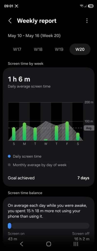 Semana 20 — 1 h 6 m